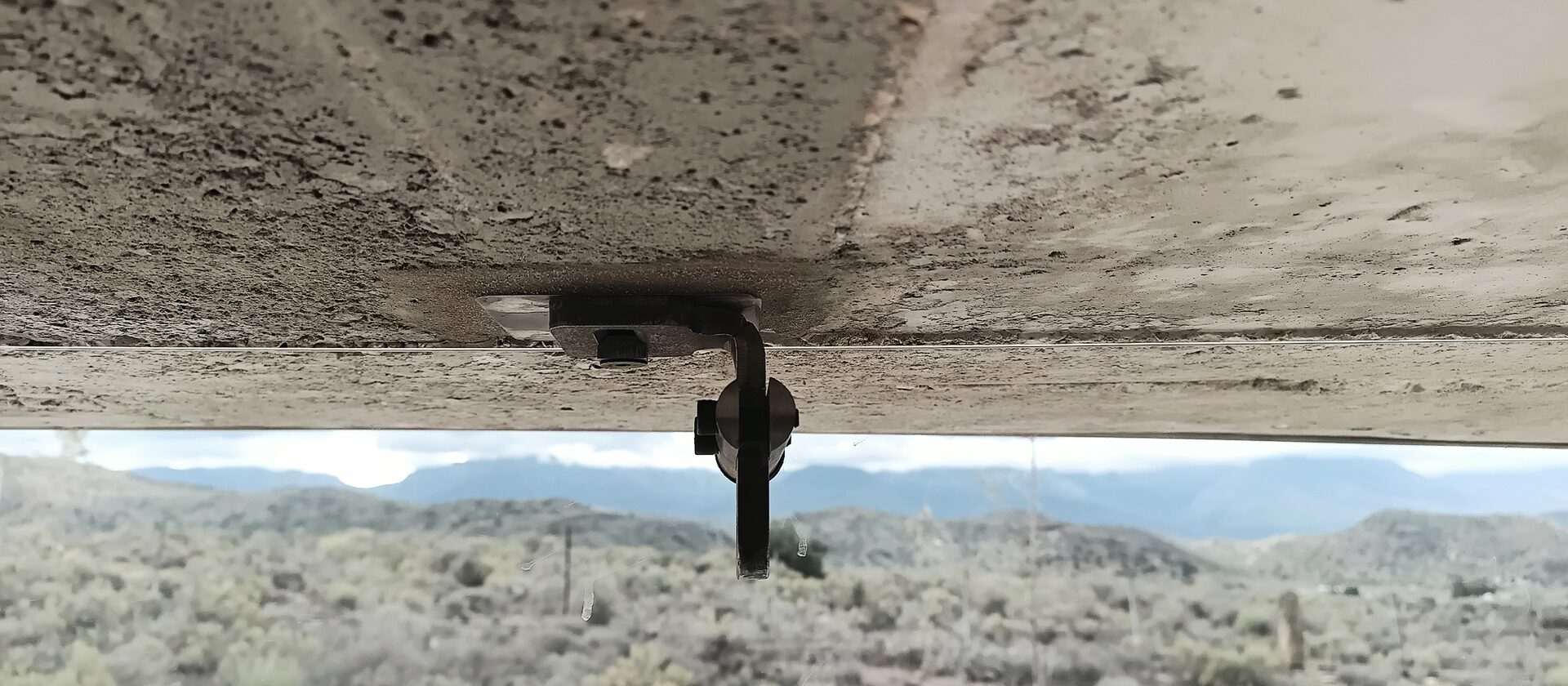 Glass hanger — installed