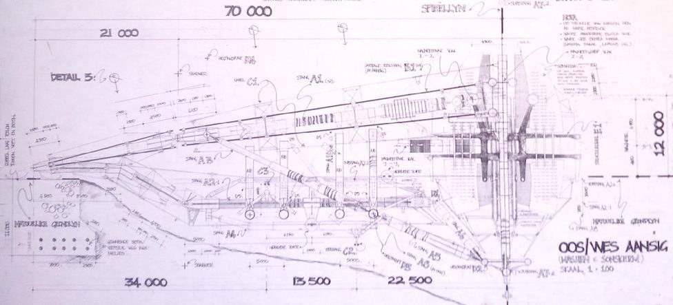 East and west elevation of the Emergency Centre for Earthquakes, 1996